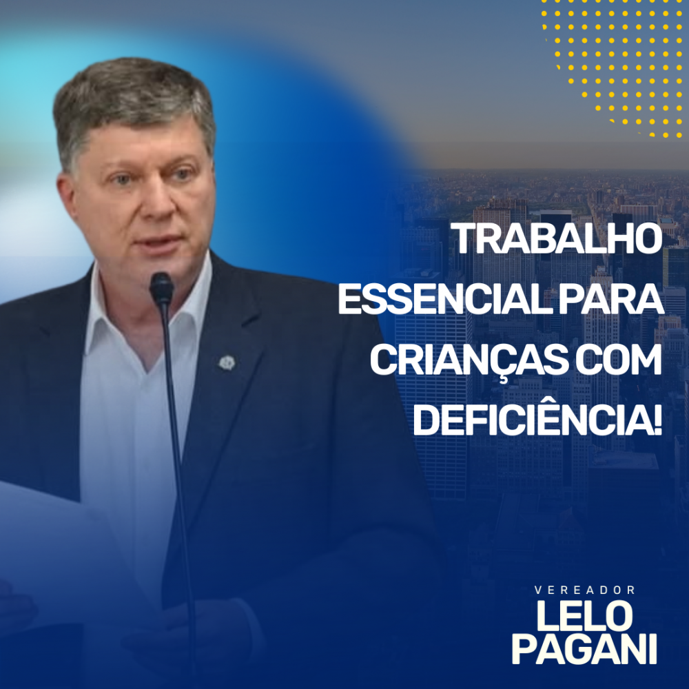 Notícias Vereador Lelo Pagani