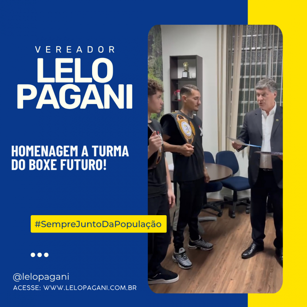 Vereador Lelo Pagani