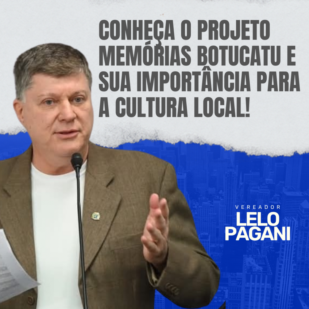 Notícias Vereador Lelo Pagani